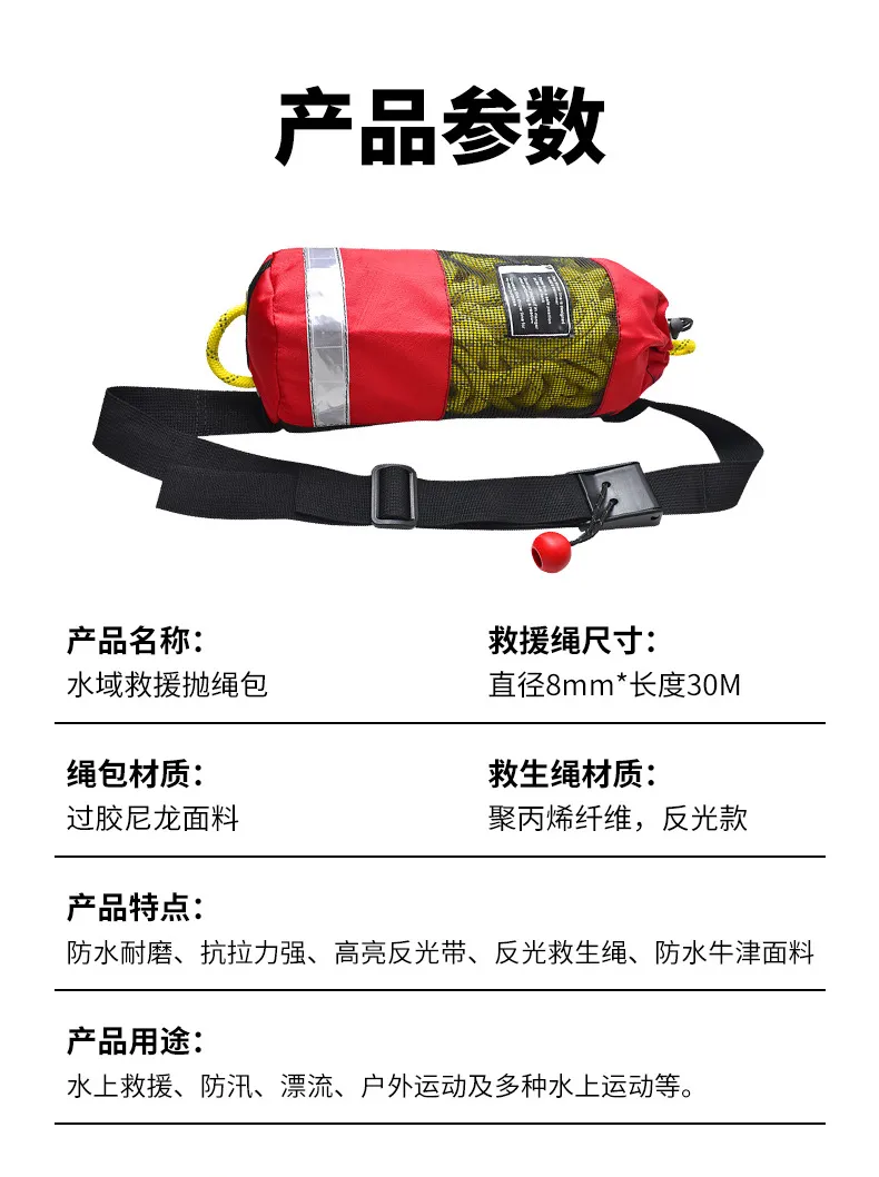 水域救援抛绳包 | 一抛30米,稳救15KN!(图2) 水域救援抛绳包 | 一抛30米,稳救15KN!(图2)